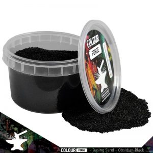 The Colour Forge   Sand & Flock Basing Sand - Obsidian Black (275ml) - TCF-BAS-006 - 5060843100799