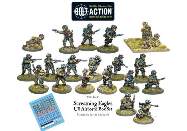 Warlord Games Bolt Action  United States of America (BA) US Airborne - Screaming Eagles (21) - WGB-AA-01 -