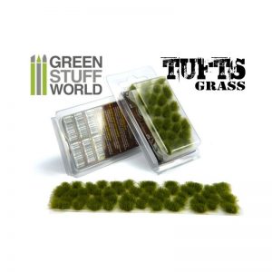 Green Stuff World   Tufts Grass TUFTS - 6mm self-adhesive - DRY GREEN - 8436554362462ES - 8436554362462