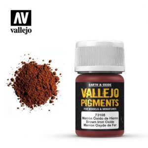 Vallejo   Pigments Vallejo Pigment - Brown Iron Oxide - VAL73108 - 8429551731089