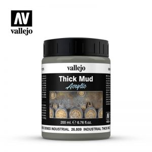 Vallejo   Weathering Effects Vallejo Weathering Effects 200ml - Industrial Thick Mud - VAL26809 - 8429551268097