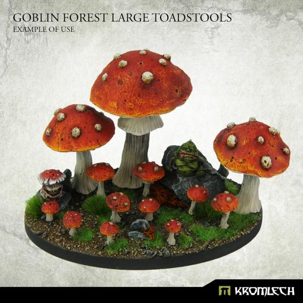 Kromlech   Misc / Weapons Conversion Parts Goblin Forest Large Toadstools (3) - KRBK037 - 5902216118577