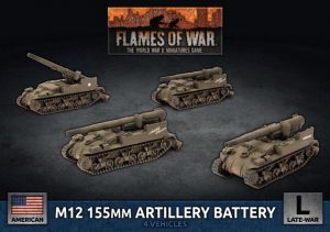 Battlefront Flames of War  United States of America US M12 155mm Artillery Battery - UBX84 - 9420020246881