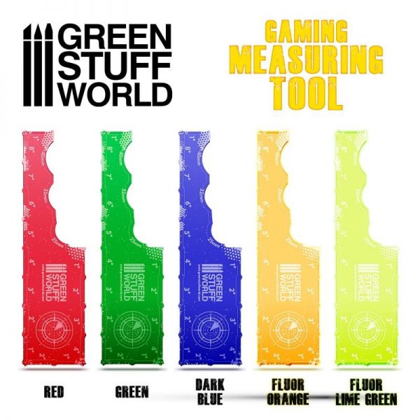 Green Stuff World   Tapes & Measuring Sticks Gaming Measuring Tool - Green - 8435646501000ES - 8435646501000