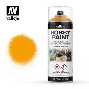 Vallejo   Spray Paint AV Spray Primer: Fantasy Color - Sun Yellow 400ml - VAL28018 - 8429551280181