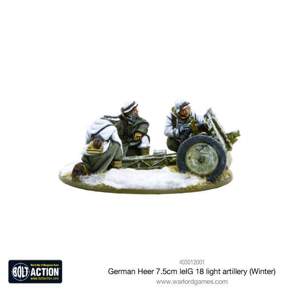 Warlord Games Bolt Action  Germany (BA) German Heer 7.5cm leIG 18 light artillery (Winter) - 403012001 - 5060393705451