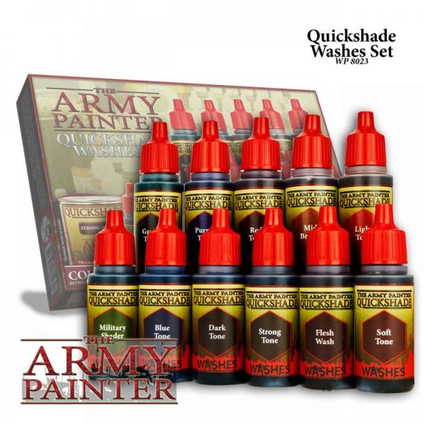 The Army Painter   Paint Sets Warpaints Quickshade Washes Paint Set - APWP8023 - 5713799802308