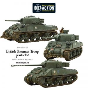 Warlord Games Bolt Action  Great Britain (BA) British Sherman Tank Troop (inc. VC Firefly) - 402011011 - 5060393707578