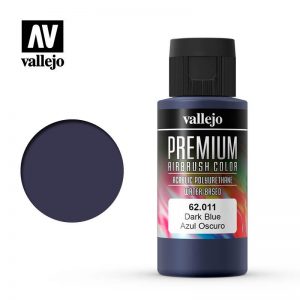 Vallejo   Premium Airbrush Colour Premium Color 60ml: Dark Blue - VAL62011 -