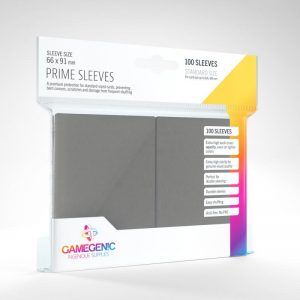 Gamegenic   SALE! Gamegenic Prime Sleeves Gray (100 pack) - GGS11025ML - 4251715402337