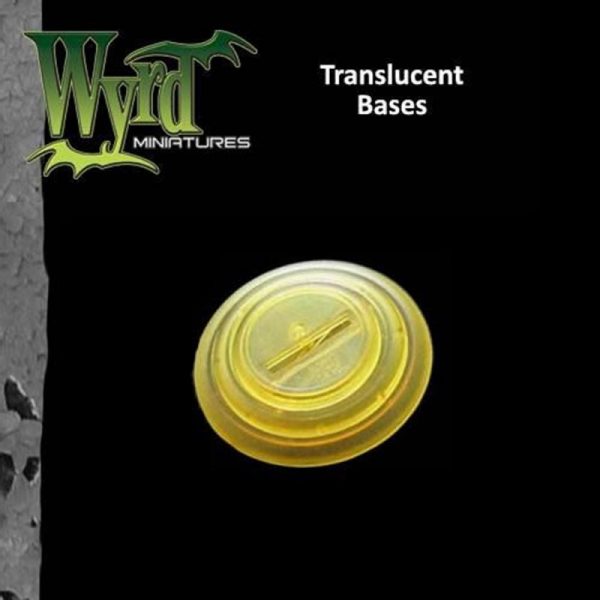 Wyrd   Translucent Bases Gold 30mm Translucent Bases - 10 Pack - WYR0058 - 813856013939