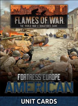 Battlefront Flames of War  United States of America Fortress Europe - American Unit Cards - FW261U - 9420020246522