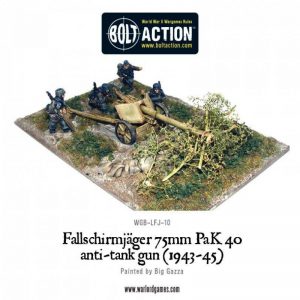 Warlord Games Bolt Action  Germany (BA) Fallschirmjager 75mm PaK 40 Anti-tank Gun - WGB-LFJ-10 -