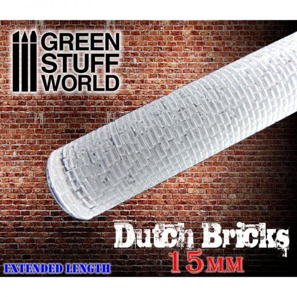 Green Stuff World   Rolling Pins Rolling Pin DUTCH BRICKS 15mm - 8436554368846ES - 8436554368846
