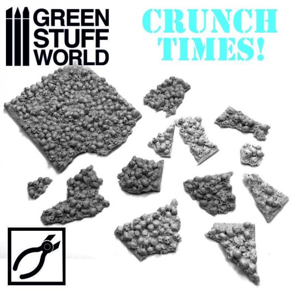 Green Stuff World   Modelling Extras Skull Plates - Crunch Times! - 8436574500271ES - 8436574500271