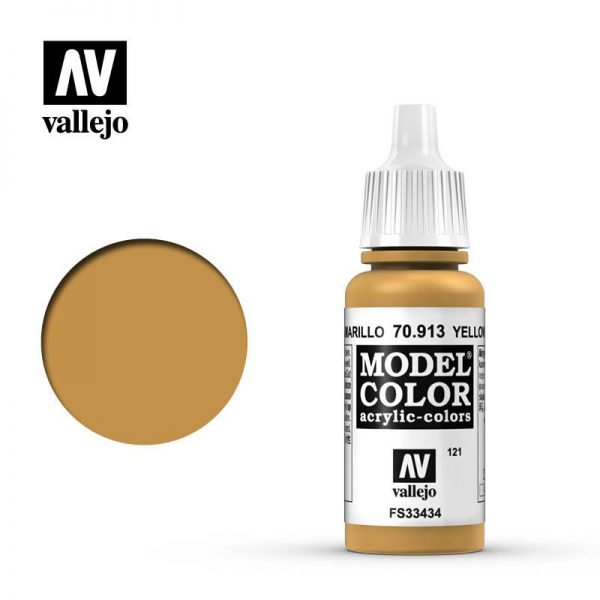 Vallejo   Model Colour Model Color: Yellow Ochre - VAL913 - 8429551709132