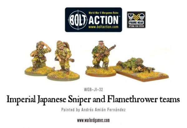Warlord Games Bolt Action  Japan (BA) Imperial Japanese Sniper & Flamethrower teams - WGB-JI-32 - 5060200848814