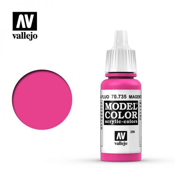 Vallejo   Model Colour Model Color: Fluorescent Magenta - VAL735 - 8429551707350