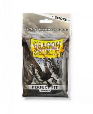 Dragon Shield   Dragon Shield Dragon Shield Sleeves Perfect Fit Smoke Card Sleeves (100) - DSPF100SM - 5706569130237