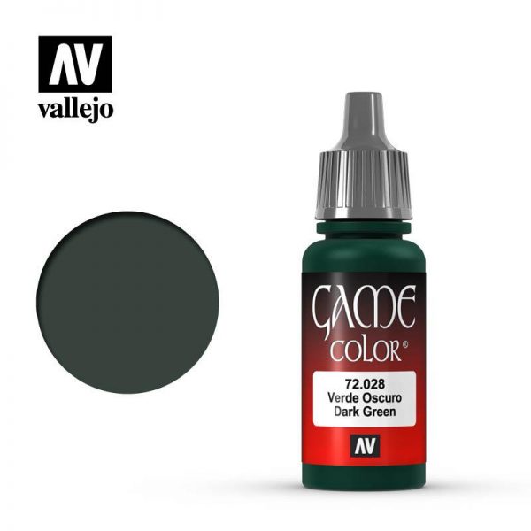 Vallejo   Game Colour Game Color: Dark Green - VAL72028 - 8429551720281