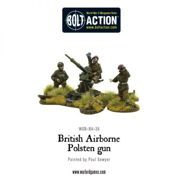 Warlord Games Bolt Action  Great Britain (BA) British Airborne Polsten Gun - WGB-BA-36 - 5060393703815