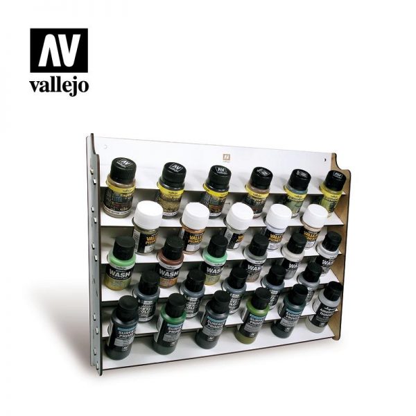 Vallejo   Paint Racks AV Acrylics - Wall Mounted Paint Display (35/60ml) - VAL26009 - 8429551260091