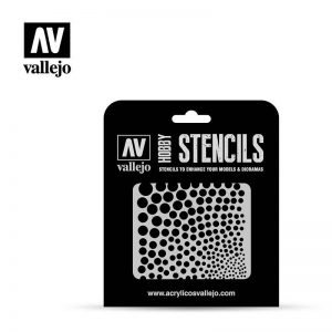 Vallejo   Stencils AV Vallejo Stencils - Circle Textures - VALST-SF002 - 8429551986571