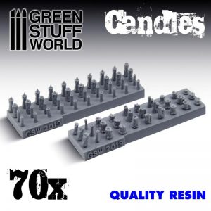 Green Stuff World   Green Stuff World Conversion Parts 70x Resin Candles - 8436574504637ES - 8436574504637