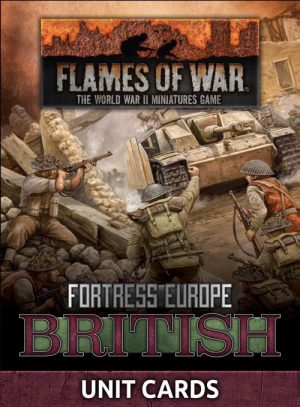 Battlefront Flames of War  United Kingdom Fortress Europe - British Unit Cards - FW261B - 9420020246539