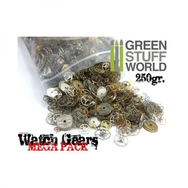Green Stuff World   Modelling Extras SteamPunk real GEARS - MEGAPACK 250 gr. - 8436554362271ES - 8436554362271