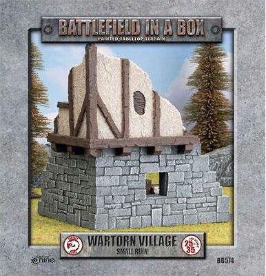 Gale Force Nine   Battlefield in a Box Wartorn Village - Small Ruin - BB574 - 9420020234697