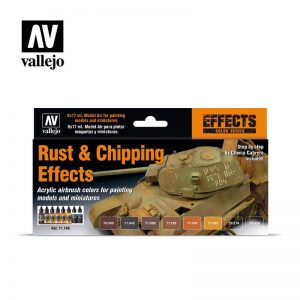 Vallejo   Model Air AV Vallejo Model Air Set - Rust and Chipping Effects - VAL71186 - 8429551711869