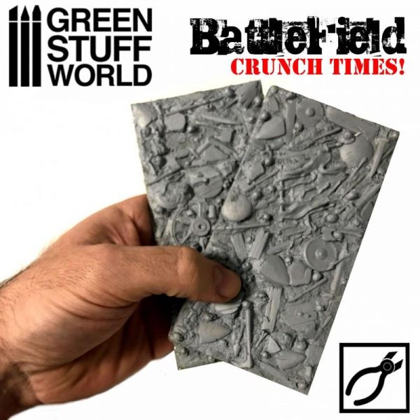 Green Stuff World   Modelling Extras Battlefield Plates - Crunch Times! - 8436574503562ES - 8436574503562