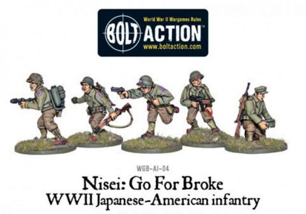 Warlord Games Bolt Action  United States of America (BA) Go For Broke! Nissei Infantry - WGB-AI-04 - 5060200843574
