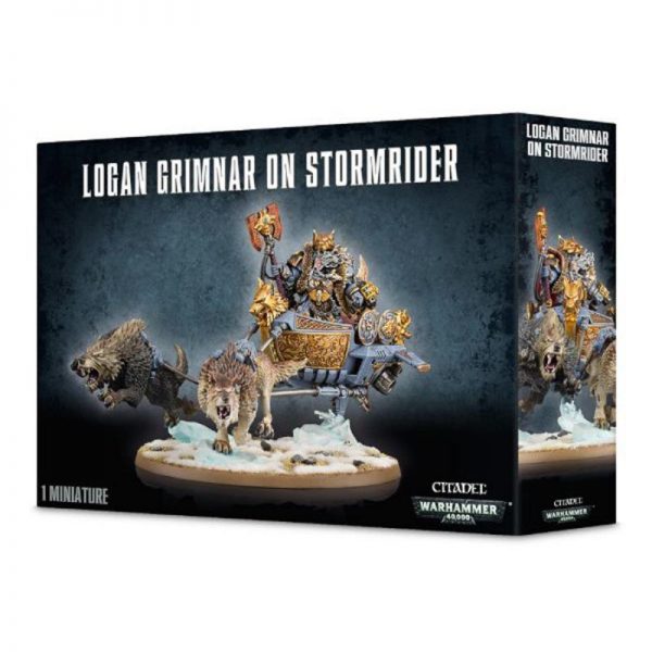 Games Workshop (Direct) Warhammer 40,000  Space Wolves Logan Grimnar on Stormrider - 99120101115 - 5011921052448