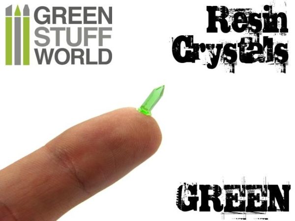 Green Stuff World   Green Stuff World Conversion Parts GREEN Resin Crystals - 8436554362837ES - 8436554362837