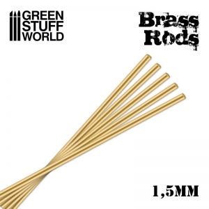 Green Stuff World   Brass Rods Pinning Brass Rods 1.5mm - 8436554367177ES - 8436554367177