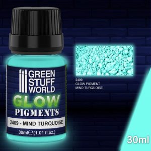 Green Stuff World   Glow in the Dark Pigments Glow in the Dark Pigment - MIND TURQUOISE - 8436574507683ES - 8436574507683