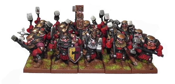 Mantic Kings of War  Dwarf Armies Dwarf Shieldbreakers Regiment - MGKWD24-1 - 5060208862584