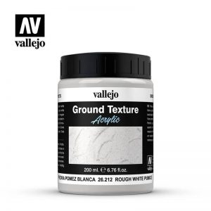 Vallejo   Water & Stone Effects Vallejo Diorama Effects: Stone Textures - Rough White Pumice 200ml - VAL26212 - 8429551262125