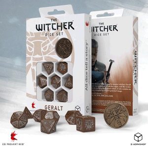 Q-Workshop   RPG / Polyhedral The Witcher Dice Set: Geralt  - The Roach's Companion - SWGE3V - 5907699496082