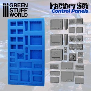 Green Stuff World   Mold Making Silicone Molds - Control Panels - 8436574504514ES - 8436574504514