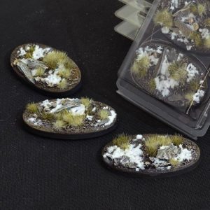 Gamers Grass   Battle-ready Winter Bases Winter Oval 75mm (x3) - GGB-WO75 -