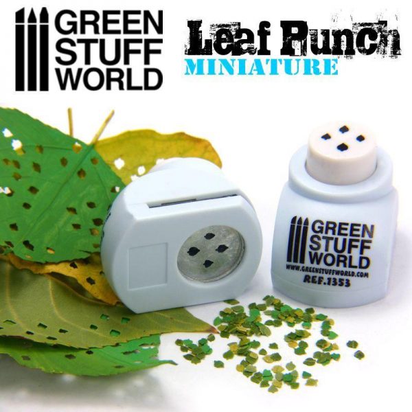 Green Stuff World   Stamps & Punches Miniature Leaf Punch LIGHT BLUE - 8436554363537ES - 8436554363537