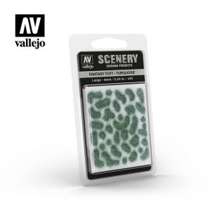 Vallejo   Vallejo Scenics AV Vallejo Scenery - Fantasy Tuft - Turquoise, Large: 6mm - VALSC432 - 8429551986304