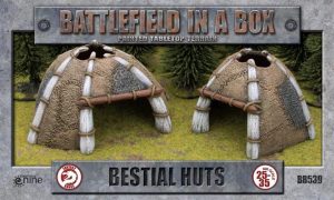Gale Force Nine   Battlefield in a Box Battlefield in a Box: Bestial Huts - BB539 - 9420020217621