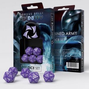 Q-Workshop Infinity  Combined Army Combined Army D20 Dice Set - 285046 - 2850460000007