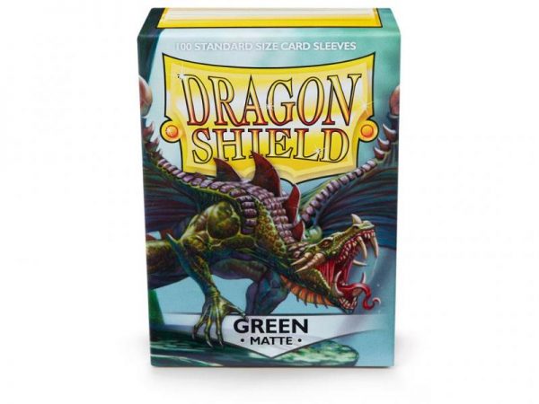 Dragon Shield   Dragon Shield Dragon Shield Matte Sleeves Green (100) - DS100MGR - 5706569110048