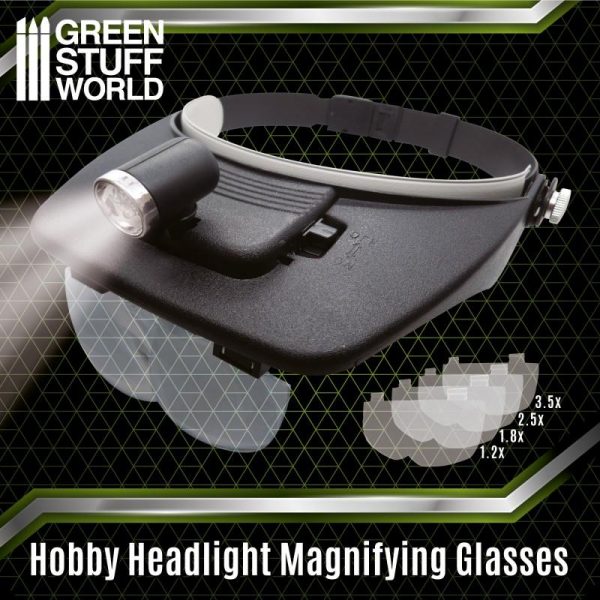 Green Stuff World   Green Stuff World Tools Light Head Magnifying Glasses - 8436574507447ES - 8436574507447