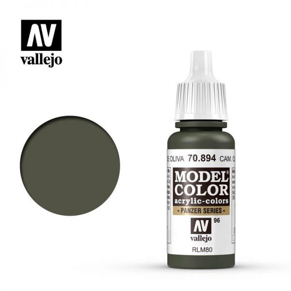 Vallejo   Model Colour Model Color: Cam Olive Green - VAL894 - 8429551708944